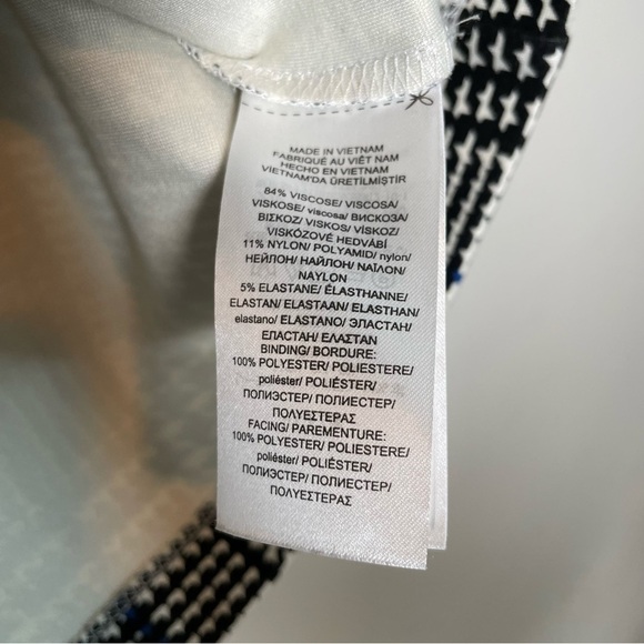 Lauren Ralph Lauren Houndstooth Plaid Top - Picture 7 of 8